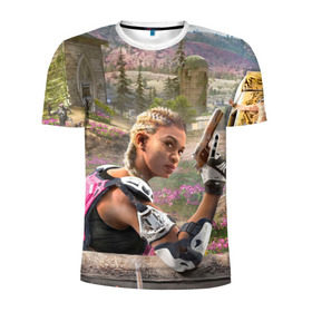 Мужская футболка 3D спортивная с принтом Far Cry New Dawn в городе Новоалтайск, 100% полиэстер с улучшенными характеристиками | приталенный силуэт, круглая горловина, широкие плечи, сужается к линии бедра | 