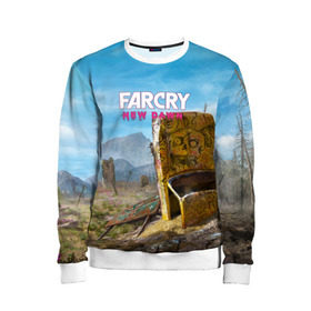 Детский свитшот 3D с принтом Far Cry New Dawn в городе Новоалтайск, 100% полиэстер | свободная посадка, прямой крой, мягкая тканевая резинка на рукавах и понизу свитшота | Тематика изображения на принте: action adventure | county | cry | dawn | far | farcry | highwaymen | hope | lo | mickey | montana | new | newdawn | sisters | twin | близнецы | боевик | лу | микки | приключение | хайвеймен