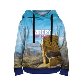 Детская толстовка 3D с принтом Far Cry New Dawn в городе Новоалтайск, 100% полиэстер | двухслойный капюшон со шнурком для регулировки, мягкие манжеты на рукавах и по низу толстовки, спереди карман-кенгуру с мягким внутренним слоем | Тематика изображения на принте: action adventure | county | cry | dawn | far | farcry | highwaymen | hope | lo | mickey | montana | new | newdawn | sisters | twin | близнецы | боевик | лу | микки | приключение | хайвеймен