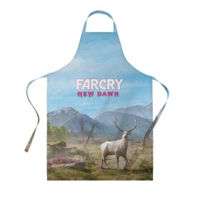 Фартук 3D с принтом Far Cry New Dawn в городе Новоалтайск, 100% полиэстер | общий размер — 65 х 85 см, ширина нагрудника — 26 см, горловина — 53 см, длина завязок — 54 см, общий обхват в поясе — 173 см. Принт на завязках и на горловине наносится с двух сторон, на основной части фартука — только с внешней стороны | action adventure | county | cry | dawn | far | farcry | highwaymen | hope | lo | mickey | montana | new | newdawn | sisters | twin | близнецы | боевик | лу | микки | приключение | хайвеймен