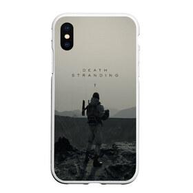 Чехол для iPhone XS Max матовый с принтом Death Stranding в городе Новоалтайск, Силикон | Область печати: задняя сторона чехла, без боковых панелей | bridges | death stranding | game | hideo kojima | kojima productions | man | norman reedus | scar | sony interactive entertainment | suit | tie | игры | кодзима