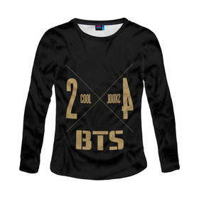 Женский лонгслив 3D с принтом BTS. 2 cool 4 skool в городе Новоалтайск, 100% полиэстер | длинные рукава, круглый вырез горловины, полуприлегающий силуэт | army | bangtan | beyond | boys | bts | j hope | jimin | jin | jungkook | k pop | rm | scene | suga | the | v | армия | арэма | бтс | ви | джей хоупа | сюги | чимина | чина | чонгука