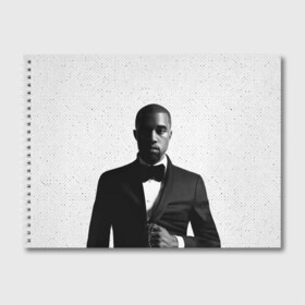 Альбом для рисования с принтом Kanye West Halftone в городе Новоалтайск, 100% бумага
 | матовая бумага, плотность 200 мг. | kanye | kanye west | yandhi | кани | кани вест | кани вэст | янди
