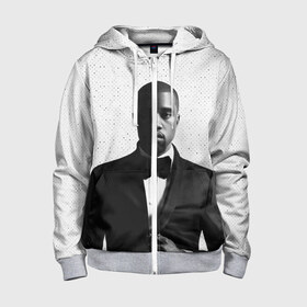 Детская толстовка 3D на молнии с принтом Kanye West Halftone в городе Новоалтайск, 100% полиэстер |  манжеты и пояс оформлены широкой мягкой резинкой, двухслойный капюшон со шнурком для регулировки, спереди карманы и застежка-молния
 | kanye | kanye west | yandhi | кани | кани вест | кани вэст | янди