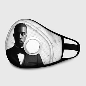 Маска из неопрена с принтом Kanye West Halftone в городе Новоалтайск, неопрен 100% | Форма огибающая нос. Резинки для ушей с дополнительной резинкой на затылке. Клапан для выдоха для активного дыхания при занятиях спортом. Эластичный материал маски и окантовки для лучшего растяжения и прилегания маски.  | kanye | kanye west | yandhi | кани | кани вест | кани вэст | янди