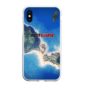 Чехол для iPhone XS Max матовый с принтом just cause в городе Новоалтайск, Силикон | Область печати: задняя сторона чехла, без боковых панелей | action | cause | enix | just | just cause 4 | mafia | игры | мафия | рико | тропики