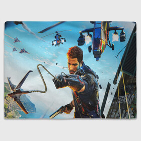 Плед 3D с принтом JustCause в городе Новоалтайск, 100% полиэстер | закругленные углы, все края обработаны. Ткань не мнется и не растягивается | action | cause | enix | just | just cause 4 | mafia | игры | мафия | рико | тропики