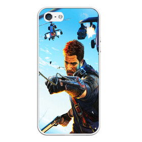 Чехол для iPhone 5/5S матовый с принтом JustCause в городе Новоалтайск, Силикон | Область печати: задняя сторона чехла, без боковых панелей | action | cause | enix | just | just cause 4 | mafia | игры | мафия | рико | тропики