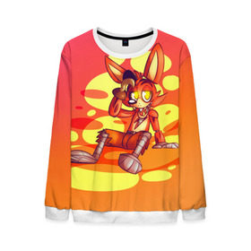 Мужской свитшот 3D с принтом FNAF Foxy в городе Новоалтайск, 100% полиэстер с мягким внутренним слоем | круглый вырез горловины, мягкая резинка на манжетах и поясе, свободная посадка по фигуре | five | five nights at freddys | fnaf | fox | foxy | freddy | nights | лис | ночь | пират | пять ночей с фредди | фнаф | фредди