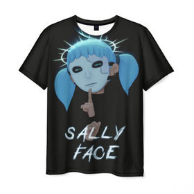 Мужская футболка 3D с принтом Sally Face (6) в городе Новоалтайск, 100% полиэфир | прямой крой, круглый вырез горловины, длина до линии бедер | face | fisher | larry johnson | mask | sally | sally face | sally fisher | демоны | духи | маска | призраки | салли | салли фейс | салли фишер | фейс