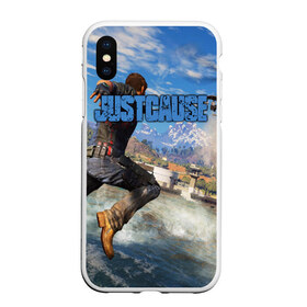 Чехол для iPhone XS Max матовый с принтом Just Cause в городе Новоалтайск, Силикон | Область печати: задняя сторона чехла, без боковых панелей | cause | just | агент | дело | оружие | парашют | правое | рико | родригес | транспорт | цру | шутер | экшн