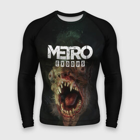 Мужской рашгард 3D с принтом Metro Exodus в городе Новоалтайск,  |  | 2019 | 2033 | exodus | game | logo | metro | апокалипсис | герой | зубы | игра | исход | лого | метро | монстр | персонаж | сталкер