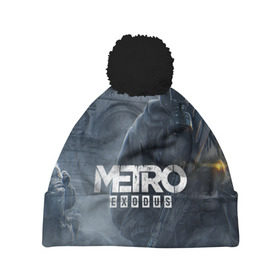 Шапка 3D c помпоном с принтом Metro Exodus в городе Новоалтайск, 100% полиэстер | универсальный размер, печать по всей поверхности изделия | 2019 | 2033 | exodus | game | logo | metro | апокалипсис | герой | игра | исход | лого | метро | монстр | персонаж | сталкер