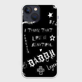 Чехол для iPhone 13 mini с принтом Life is beautiful в городе Новоалтайск,  |  | daddy | die | foreveer | gbc | gothboiclique | gustav ahr | leelpeep | legend | life is beautiful | lil | lil peep | lilpep | peep | sick | ар | густав | лил пип | лилпип | тату