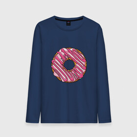 Мужской лонгслив хлопок с принтом Пончик в городе Новоалтайск, 100% хлопок |  | donut | simpsons | барт | вкус | гомер | еда | кафе | кок | кухня | пища | повар | пончик | ресторан | симпсоны | сладкий