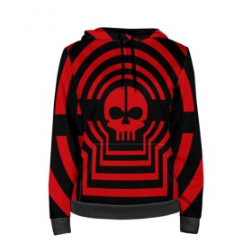 Женская толстовка 3D с принтом TOP Hypnotize в городе Новоалтайск, 100% полиэстер  | двухслойный капюшон со шнурком для регулировки, мягкие манжеты на рукавах и по низу толстовки, спереди карман-кенгуру с мягким внутренним слоем. | 21 | flag | hypnotize | one | pilot | pilots | top | twenty | гипноз | красный | пилоты | череп | черный