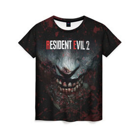 Женская футболка 3D с принтом Resident Evil 2 Remake в городе Новоалтайск, 100% полиэфир ( синтетическое хлопкоподобное полотно) | прямой крой, круглый вырез горловины, длина до линии бедер | 2019 | biohazard | blood | corporation | corps | evil | horror | remake | resident | survival | umbrella | zombie | амбрелла | выживание | зла | зомби | корпорация | кровь | обитель | ремейк | ужасы