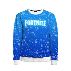Детский свитшот 3D с принтом FORTNITE WINTER ROYALE в городе Новоалтайск, 100% полиэстер | свободная посадка, прямой крой, мягкая тканевая резинка на рукавах и понизу свитшота | 