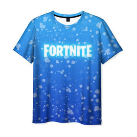 Мужская футболка 3D с принтом FORTNITE WINTER ROYALE в городе Новоалтайск, 100% полиэфир | прямой крой, круглый вырез горловины, длина до линии бедер | Тематика изображения на принте: 