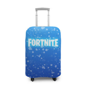 Чехол для чемодана 3D с принтом FORTNITE WINTER ROYALE в городе Новоалтайск, 86% полиэфир, 14% спандекс | двустороннее нанесение принта, прорези для ручек и колес | Тематика изображения на принте: 