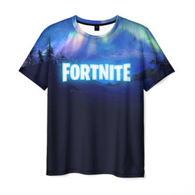 Мужская футболка 3D с принтом FORTNITE WINTER ROYALE в городе Новоалтайск, 100% полиэфир | прямой крой, круглый вырез горловины, длина до линии бедер | Тематика изображения на принте: 2019 | armor | armour | christmas | cybersport | esport | fortnite | game | llama | logo | winter | броня | зима | игра | киберспорт | лама | новогодний | новый год | фиолетовый | фирменные цвета | фортнайт