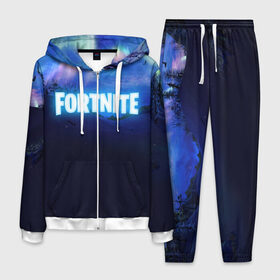 Мужской костюм 3D с принтом FORTNITE WINTER ROYALE в городе Новоалтайск, 100% полиэстер | Манжеты и пояс оформлены тканевой резинкой, двухслойный капюшон со шнурком для регулировки, карманы спереди | 2019 | armor | armour | christmas | cybersport | esport | fortnite | game | llama | logo | winter | броня | зима | игра | киберспорт | лама | новогодний | новый год | фиолетовый | фирменные цвета | фортнайт