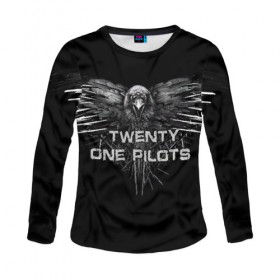 Женский лонгслив 3D с принтом Twenty One Pilots в городе Новоалтайск, 100% полиэстер | длинные рукава, круглый вырез горловины, полуприлегающий силуэт | heathens | one | pilots | twenty | джош дан | инди | ник томас | поп | рэп | тайлер джозеф | хип хоп | электропоп