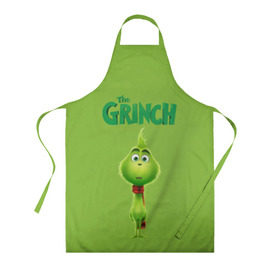 Фартук 3D с принтом The Grinch в городе Новоалтайск, 100% полиэстер | общий размер — 65 х 85 см, ширина нагрудника — 26 см, горловина — 53 см, длина завязок — 54 см, общий обхват в поясе — 173 см. Принт на завязках и на горловине наносится с двух сторон, на основной части фартука — только с внешней стороны | grinch | гринч | новый год | рождество