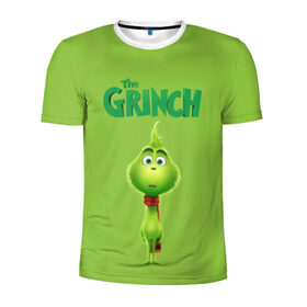 Мужская футболка 3D спортивная с принтом The Grinch в городе Новоалтайск, 100% полиэстер с улучшенными характеристиками | приталенный силуэт, круглая горловина, широкие плечи, сужается к линии бедра | grinch | гринч | новый год | рождество