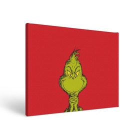 Холст прямоугольный с принтом Grinch в городе Новоалтайск, 100% ПВХ |  | grinch | гринч | новый год | рождество