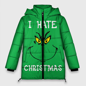 Женская зимняя куртка 3D с принтом I hate christmas в городе Новоалтайск, верх — 100% полиэстер; подкладка — 100% полиэстер; утеплитель — 100% полиэстер | длина ниже бедра, силуэт Оверсайз. Есть воротник-стойка, отстегивающийся капюшон и ветрозащитная планка. 

Боковые карманы с листочкой на кнопках и внутренний карман на молнии | grinch | гринч | новый год | рождество