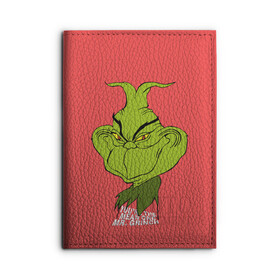 Обложка для автодокументов с принтом Mr. Grinch в городе Новоалтайск, натуральная кожа |  размер 19,9*13 см; внутри 4 больших “конверта” для документов и один маленький отдел — туда идеально встанут права | grinch | гринч | новый год | рождество