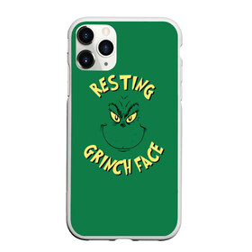 Чехол для iPhone 11 Pro Max матовый с принтом Resting Grinch Face в городе Новоалтайск, Силикон |  | grinch | гринч | новый год | рождество