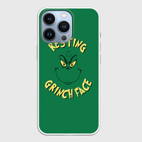 Чехол для iPhone 13 Pro с принтом Resting Grinch Face в городе Новоалтайск,  |  | grinch | гринч | новый год | рождество