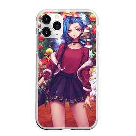 Чехол для iPhone 11 Pro матовый с принтом Джинкс в городе Новоалтайск, Силикон |  | game | jinx | league of legends | джинкс | игра | лига легенд | новый год | рождество