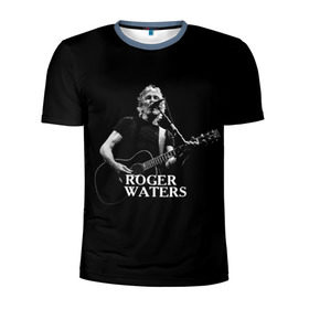 Мужская футболка 3D спортивная с принтом Roger Waters, Pink Floyd в городе Новоалтайск, 100% полиэстер с улучшенными характеристиками | приталенный силуэт, круглая горловина, широкие плечи, сужается к линии бедра | roger waters | джордж уотерс | композитор | певец | поэт