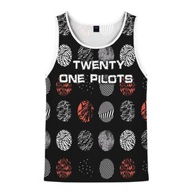 Мужская майка 3D с принтом Twenty One Pilots в городе Новоалтайск, 100% полиэстер | круглая горловина, приталенный силуэт, длина до линии бедра. Пройма и горловина окантованы тонкой бейкой | heathens | one | pilots | twenty | джош дан | инди | ник томас | поп | рэп | тайлер джозеф | хип хоп | электропоп