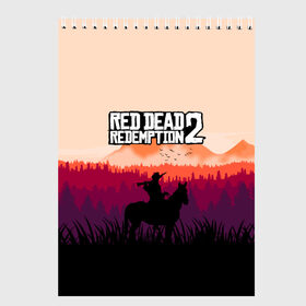 Скетчбук с принтом Red Dead Redemption в городе Новоалтайск, 100% бумага
 | 48 листов, плотность листов — 100 г/м2, плотность картонной обложки — 250 г/м2. Листы скреплены сверху удобной пружинной спиралью | dead | gamer | john | marston | rdr | red | redemption | rockstar | shooter | western | вестерн | джон | марстон | шутер