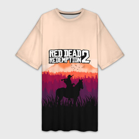 Платье-футболка 3D с принтом Red Dead Redemption в городе Новоалтайск,  |  | dead | gamer | john | marston | rdr | red | redemption | rockstar | shooter | western | вестерн | джон | марстон | шутер