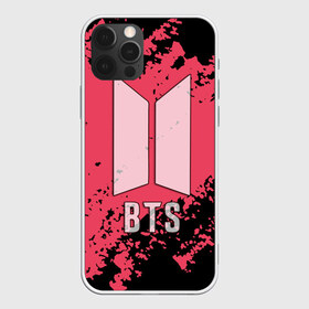 Чехол для iPhone 12 Pro Max с принтом BTS в городе Новоалтайск, Силикон |  | Тематика изображения на принте: bts | бтс | группа | корейская | музыка | розовый | цветы | черный