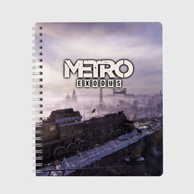 Тетрадь с принтом Metro Exodus в городе Новоалтайск, 100% бумага | 48 листов, плотность листов — 60 г/м2, плотность картонной обложки — 250 г/м2. Листы скреплены сбоку удобной пружинной спиралью. Уголки страниц и обложки скругленные. Цвет линий — светло-серый
 | exodus | horror | metro | survival | исход | метро | мутация | оружия | стелс | шутер | экшен