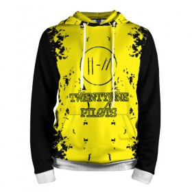 Мужская толстовка 3D с принтом Twenty one pilots в городе Новоалтайск, 100% полиэстер | двухслойный капюшон со шнурком для регулировки, мягкие манжеты на рукавах и по низу толстовки, спереди карман-кенгуру с мягким внутренним слоем. | 