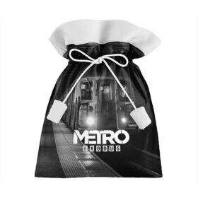 Подарочный 3D мешок с принтом METRO в городе Новоалтайск, 100% полиэстер | Размер: 29*39 см | Тематика изображения на принте: ak47 | metro 2033 | metro exodus | апокалипсис | артем | глуховский | дорога | маски | ночь | оружие | поезд | противогаз | сталкеры