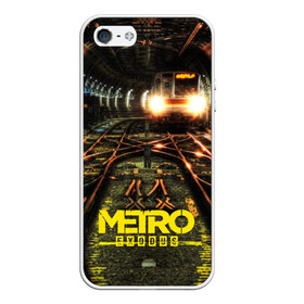 Чехол для iPhone 5/5S матовый с принтом METRO EXODUS в городе Новоалтайск, Силикон | Область печати: задняя сторона чехла, без боковых панелей | Тематика изображения на принте: ak47 | metro 2033 | metro exodus | апокалипсис | артем | глуховский | дорога | маски | ночь | оружие | поезд | противогаз | сталкеры