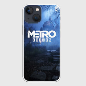 Чехол для iPhone 13 mini с принтом METRO EXODUS в городе Новоалтайск,  |  | Тематика изображения на принте: ak47 | metro 2033 | metro exodus | апокалипсис | артем | глуховский | дорога | маски | ночь | оружие | поезд | противогаз | сталкеры