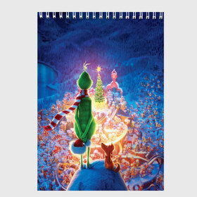 Скетчбук с принтом Dr Seuss The Grinch в городе Новоалтайск, 100% бумага
 | 48 листов, плотность листов — 100 г/м2, плотность картонной обложки — 250 г/м2. Листы скреплены сверху удобной пружинной спиралью | benedict | christmas | cumberbatch | grinch | max | whoville | winter | бенедикт | год | гринч | зима | камбербэтч | ктоград | макс | новый | рождество | снег | снежинки