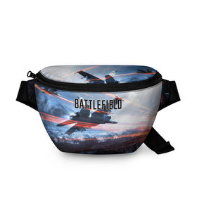 Поясная сумка 3D с принтом BATTLEFIELD в городе Новоалтайск, 100% полиэстер | плотная ткань, ремень с регулируемой длиной, внутри несколько карманов для мелочей, основное отделение и карман с обратной стороны сумки застегиваются на молнию | автомат | битва | битвы | враг | оружия | пистолет | поле | стратегия | тактический | танки | шутер
