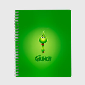 Тетрадь с принтом Dr Seuss The Grinch в городе Новоалтайск, 100% бумага | 48 листов, плотность листов — 60 г/м2, плотность картонной обложки — 250 г/м2. Листы скреплены сбоку удобной пружинной спиралью. Уголки страниц и обложки скругленные. Цвет линий — светло-серый
 | Тематика изображения на принте: benedict | christmas | cumberbatch | grinch | max | whoville | winter | бенедикт | год | гринч | зима | камбербэтч | ктоград | макс | новый | рождество | снег | снежинки