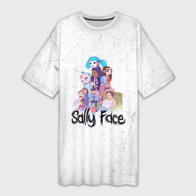 Платье-футболка 3D Sally Face: в городе Новоалтайск, | | sally face | гизмо | девид | девочка | игра | лари | ларри | мальчик | маска | мрачная | на лице | пых | с протезом | сал | сали | салли | салли фейс | фейс | фэйс | эддисон | эшли