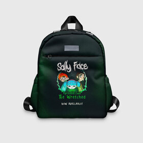 Детский рюкзак 3D с принтом Sally Face в городе Новоалтайск, 100% полиэстер | лямки с регулируемой длиной, сверху петелька, чтобы рюкзак можно было повесить на вешалку. Основное отделение закрывается на молнию, как и внешний карман. Внутри дополнительный карман. По бокам два дополнительных кармашка | sally face | гизмо | девид | девочка | игра | лари | ларри | мальчик | маска | мрачная | на лице | пых | с протезом | сал | сали | салли | салли фейс | фейс | фэйс | эддисон | эшли